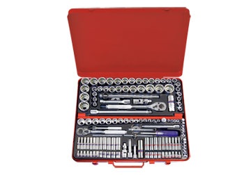 1/4" + 3/8” + 1/2" bộ tuýp 135 chi tiết Kingtony 9033CR 1/4" + 3/8” + 1/2" bộ tuýp 135 chi tiết Kingtony 9033CR