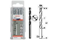 2.5mm Bộ mũi khoan sắt 10 mũi HSS-G Bocsh 2608595053