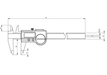 12” Thước kẹp điện tử IP67 910-1532